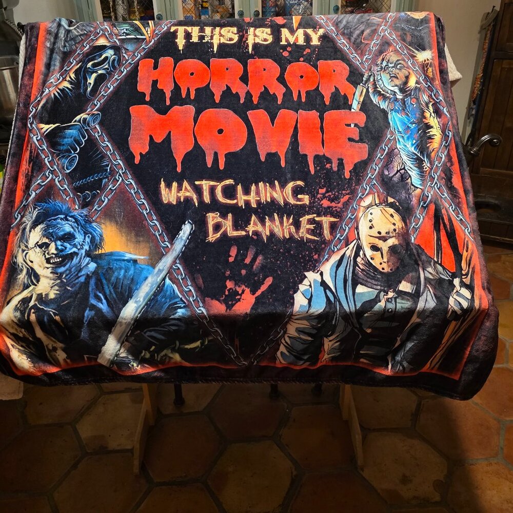 This is My Horror Movie Watching Blanket 50 by 60 Very Soft